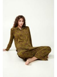 Γυναικεία Πυτζάμα Vamp - Σεμιζιέ - Φλοράλ - Παντελόνι  7/8  - Regular Fit - Viscose