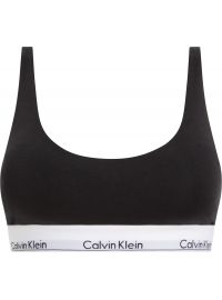 Γυναικείο Μπουστάκι Calvin Klein - Μαύρο - Λευκό Λάστιχο - Cotton - Regular Fit