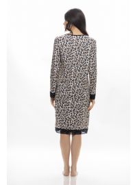 Γυναικείο νυχτικό Galaxy - Animal print - Midi - Regular Fit - Cotton