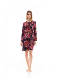 Γυναικείο Νυχτικό Pink Label - Floral - Regular Fit - Viscose