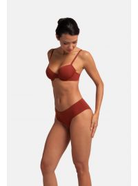 Γυναικείο Σουτιέν LORENA Dorina - Μαύρο δαντέλα & Κοραλί - 1+1 ΔΩΡΟ - Cup C D - Polyamide - Regular Fit