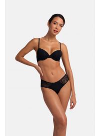 Γυναικείο Σουτιέν LORENA Dorina - Μαύρο δαντέλα & Κοραλί - 1+1 ΔΩΡΟ - Cup C D - Polyamide - Regular Fit