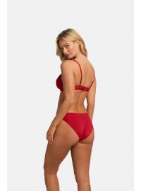 Γυναικείο Σουτιέν MACIE Dorina - Κόκκινο δαντέλα & Μαύρο - 1+1 ΔΩΡΟ - Cup C D - Polyamide - Regular Fit