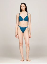 Γυναικείο σουτιέν τριγωνάκι Tommy Hilfiger - Deep Indigo - Logo - Cotton - Regular Fit