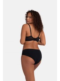 Σουτιέν 3/4 Dorina LORENA - Μαύρο & Κοραλί - 1+1 ΔΩΡΟ - Cup E D - Polyamide - Regular Fit