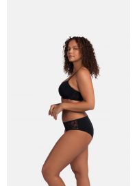 Σουτιέν 3/4 Dorina LORENA - Μαύρο & Κοραλί - 1+1 ΔΩΡΟ - Cup E D - Polyamide - Regular Fit