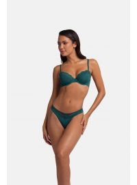 Σουτιέν Balconette Dorina SUNNIVA- Πράσινο με δαντέλα + Μπεζ - 1+1 ΔΩΡΟ - Cup C D -Polyamide - Regular Fit