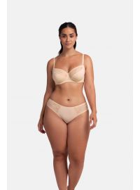 Σουτιέν Dorina ALMA - Μαύρο -  Μπεζ - Χωρίς Ενίσχυση - 1+1 ΔΩΡΟ - Polyamide - Regular Fit - Cup E - F