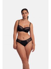 Σουτιέν Dorina ALMA - Μαύρο -  Μπεζ - Χωρίς Ενίσχυση - 1+1 ΔΩΡΟ - Polyamide - Regular Fit - Cup E - F