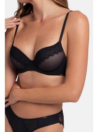 Σουτιέν Dorina BRINLEY - Μαύρο Push Up - Δαντέλα - Cup B - Polyamide - Regular Fit