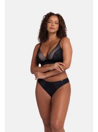 Σουτιέν Dorina BRINLEY - Μαύρο SOFT BRA - Δαντέλα - Cup C D - Αμπάνελο - Polyamide - Regular Fit