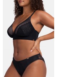 Σουτιέν Dorina BRINLEY - Μαύρο SOFT BRA - Δαντέλα - Cup C D - Αμπάνελο - Polyamide - Regular Fit