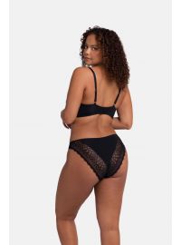 Σουτιέν Dorina BRINLEY - Μαύρο SOFT BRA - Δαντέλα - Cup C D - Αμπάνελο - Polyamide - Regular Fit