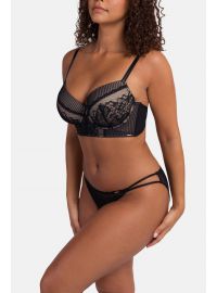 Σουτιέν Dorina SKYLAR - Μαύρο Push Up - Δαντέλα - Cup D - Polyamide - Regular Fit