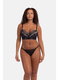 Σουτιέν Dorina SKYLAR - Μαύρο Push Up - Δαντέλα - Cup D - Polyamide - Regular Fit