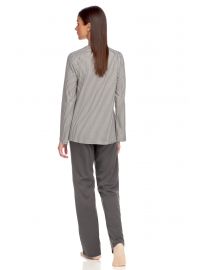 Γυναικεία Πυτζάμα Vamp - Γκρι - Καρό - Cotton