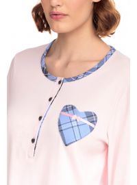 Γυναικεία Πυτζάμα Vamp - Ροζ - Cotton