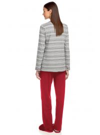 Γυναικεία Πυτζάμα Vamp - Γκρι - Σχέδιο - Cotton