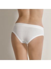 Γυναικείο mini slip Cotonella - Κανονικό - Οικολογικό βαμβάκι - ¨Ασπρο