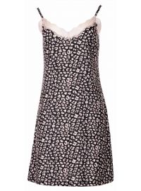 Σετ Γυναικεία Ρόμπα - Νυχτικό Pink Label - Μπλε Ρόμπα - Μαύρο Νυχτικό Animal Print - 2τμχ