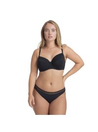 Γυναικείο Slip Dorina Glow - Κανονικό - Μαύρο & Μπεζ - 2 Pack