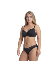 Γυναικείο Slip Dorina Glow - Κανονικό - Μαύρο & Μπεζ - 2 Pack