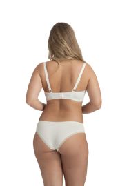 Σουτιέν Dorina Lila - 1+1 ΔΩΡΟ - Γκρι & Ιβουάρ - Cotton -  Μεγάλα μεγέθη - Cup D E