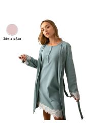 Γυναικεία Ρόμπα Happy Family - Σάπιο Μήλο - Μακρύ Μανίκι