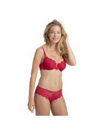 Γυναικείο Hipster Slip Dorina Ward - Κόκκινο - Δαντέλα