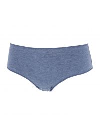 Γυναικείο Slip Midi Κανονικό Cotonella - Γκρι/Σιέλ/Ροζ - Οικολογικό βαμβάκι - 3 Τεμάχια