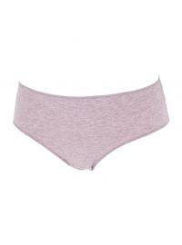 Γυναικείο Slip Midi Κανονικό Cotonella - Γκρι/Σιέλ/Ροζ - Οικολογικό βαμβάκι - 3 Τεμάχια