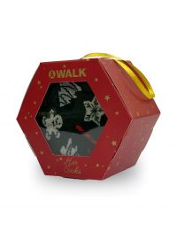 Walk Γυναικεία κάλτσα - Bamboo - Christmas Gift Box 2 Ζεύγη - Πράσινο/Κόκκινο - One Size - 36/40