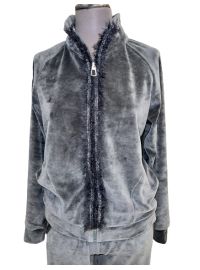 Γυναικεία Φόρμα Pink Label - Με ζακέτα - Γκρι