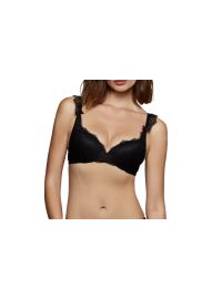 Σουτιέν Lida Push Up - Μαύρο με Δαντέλα - Cup B - Balcony