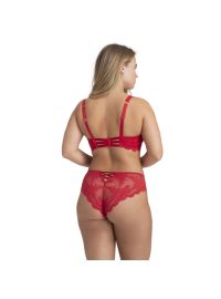 Γυναικείο Hipster Slip Dorina Ward - Κόκκινο - Δαντέλα