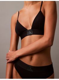 Γυναικείο Σουτιέν Τριγωνάκι Calvin Klein - Χωρίς Ενίσχυση - Logo μπροστά - Cotton - Regular Fit