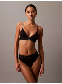 Γυναικείο Σουτιέν Τριγωνάκι Calvin Klein - Χωρίς Ενίσχυση - Logo μπροστά - Cotton - Regular Fit