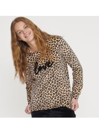 Γυναικεία πυτζάμα Noidinotte - Βελουτέ - Μαύρο παντελόνι - Animal Print - Regular Fit - Polyester