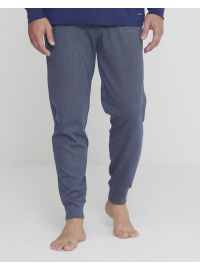 Ανδρική πυτζάμα Noidinotte - Μπλε - Γκρι Ψαροκόκαλο - Regular Fit - Cotton