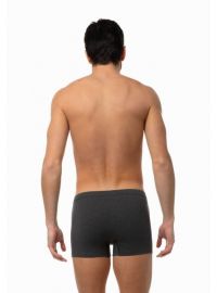 Ανδρικό Boxer Minerva - Sporties - Γκρι - Εσωτερικό Λάστιχο - 3 pack - Regular Fit - Cotton