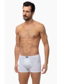 Ανδρικό Boxer Minerva - Sporties - Λευκό - Εσωτερικό Λάστιχο - 3 pack - Regular Fit - Cotton