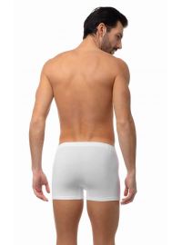 Ανδρικό Boxer Minerva Sporties - Λευκό - Φαρδύ Λάστιχο - Regular Fit - Cotton