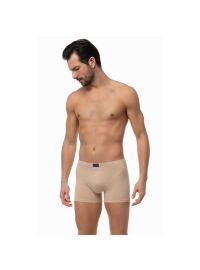 Ανδρικό Boxer Minerva Sporties - Μπεζ - Φαρδύ Λάστιχο - Regular Fit - Cotton