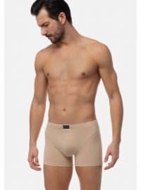 Ανδρικό Boxer Minerva Sporties - Μπεζ - Φαρδύ Λάστιχο - Regular Fit - Cotton