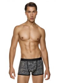 Ανδρικό MED Ανδρικό Boxer DEUS - Γκρι Print - Regular Fit - Modal