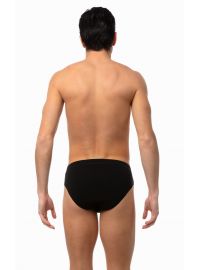 Ανδρικό slip Minerva - Sporties - Μαύρο Εσωτερικό Λάστιχο - 3 pack - Regular Fit - Cotton