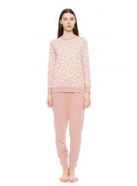 Γυναικεία Πυτζάμα Pink Label - Floral Print - Ροζ - Cotton - Regular Fit