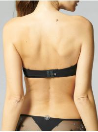 Γυναικείο Strapless σουτιέν Simone Pérèle - Μαύρο - Μεγάλο στήθος - Cup C D E F - Polyester - Regular Fit