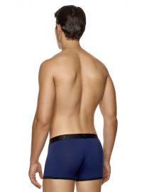 MED Ανδρικό boxer TRAVIS - Μπλε - Μαύρο - Fashion λάστιχο - Regular Fit - Modal