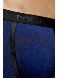 MED Ανδρικό boxer TRAVIS - Μπλε - Μαύρο - Fashion λάστιχο - Regular Fit - Modal